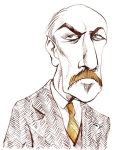 Charles Widor, French composer, organist, and teacher; caricature